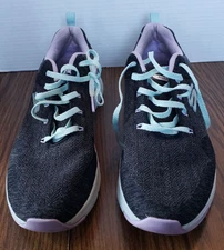 Skechers Comfy Wave Woman's  Arch Fit Size 11 Black Lavender Shoes