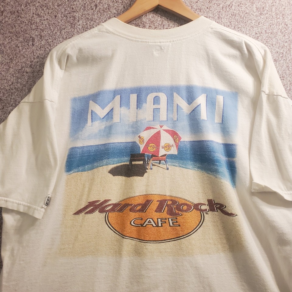 HARD ROCK CAFE Hard Rock Cafe Advertising T-shirt Men's XL size cotton black type Vintage Second Hand
