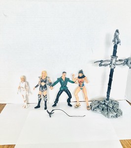 Xena Warrior Princess 1990’s Assorted Figures Lot(4) Minor Wear Read Toy Box 6in