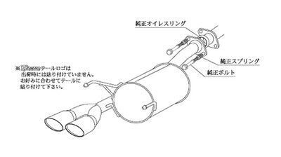 KAKIMOTO RACING EXHAUST KRNOBLE ELLISSE FOR HONDA CR-Z ZF2 ZF1 H52386A