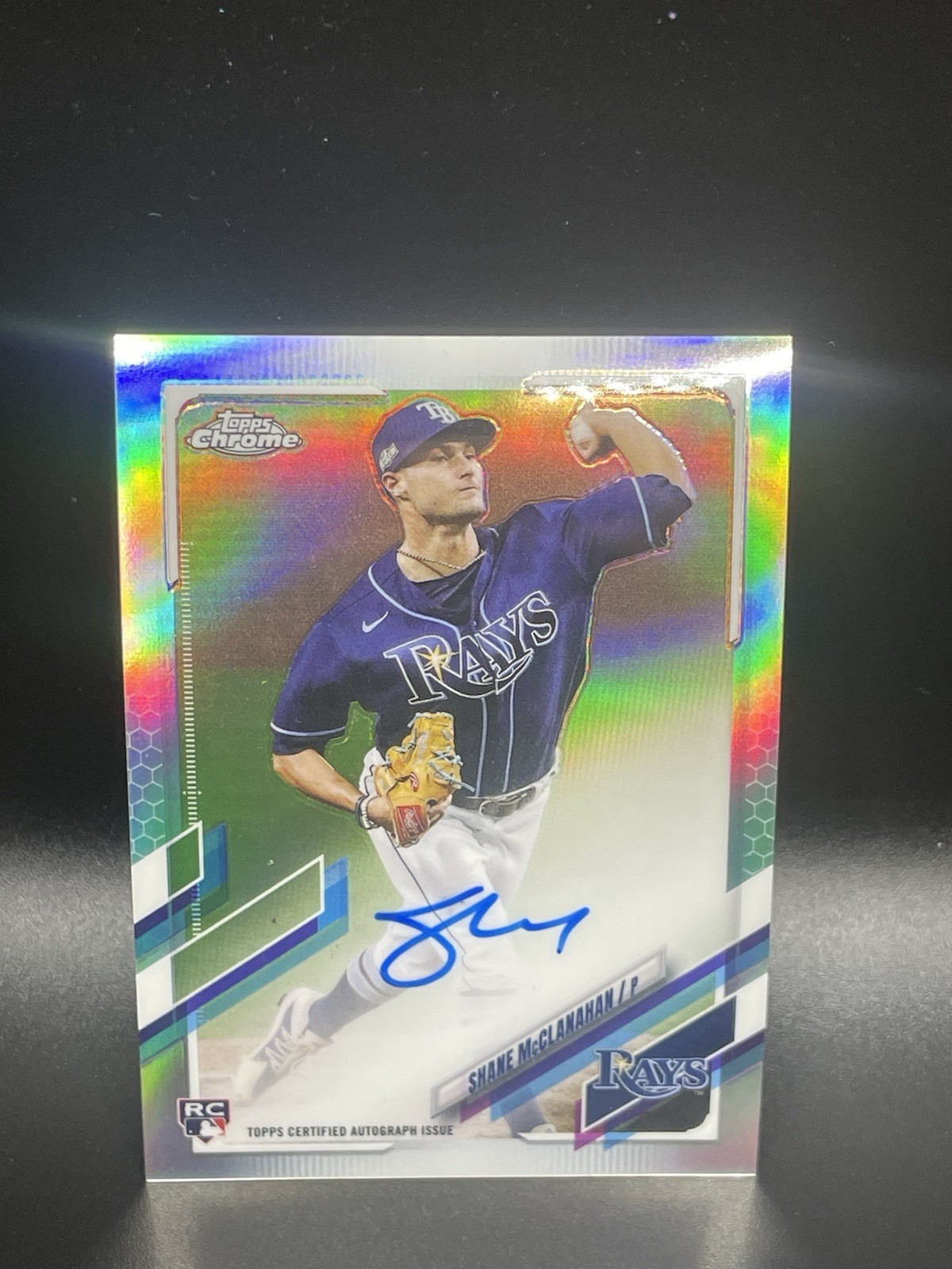 2021 Topps Chrome - Rookie Autographs Shane McClanahan #RA-SM Refractor /499