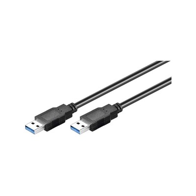 goobay 96117 USB 3.0 Superspeed Cable, Black, 5m Length