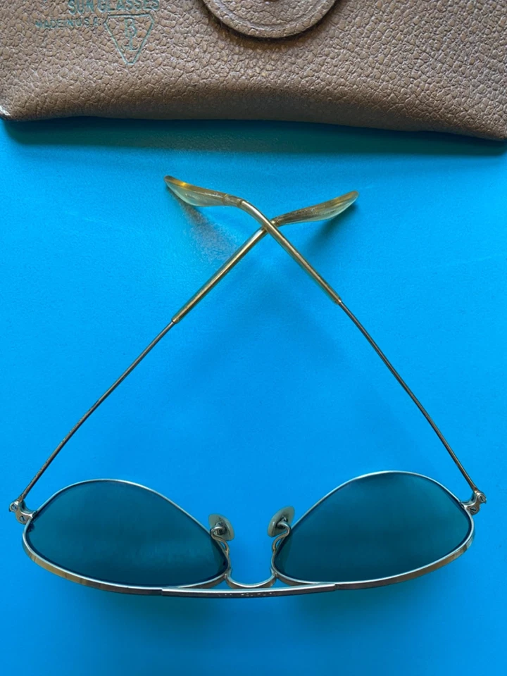 Gafas de sol de aviador vintage B&L Ray Ban - alrededor de la década de 1960 - ¡MUY BUENAS! Foto 2 de 4