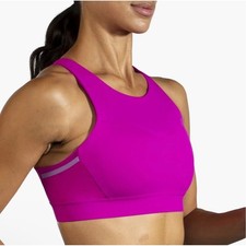 Brooks Women's Drive 3-Pocket Run Bra - Hyper Pink - High Impact size 40C/D