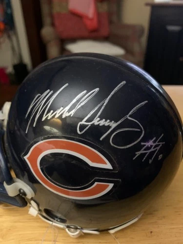 MIKE SINGLETARY CHICAGO BEARS SIGNED RIDELL MINI FOOTBALL HELMET HOF
