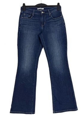 Levi's 515 Jeans Bootcut Damen W28 L30 Blau Denim Schlag Hose Modern Strauss