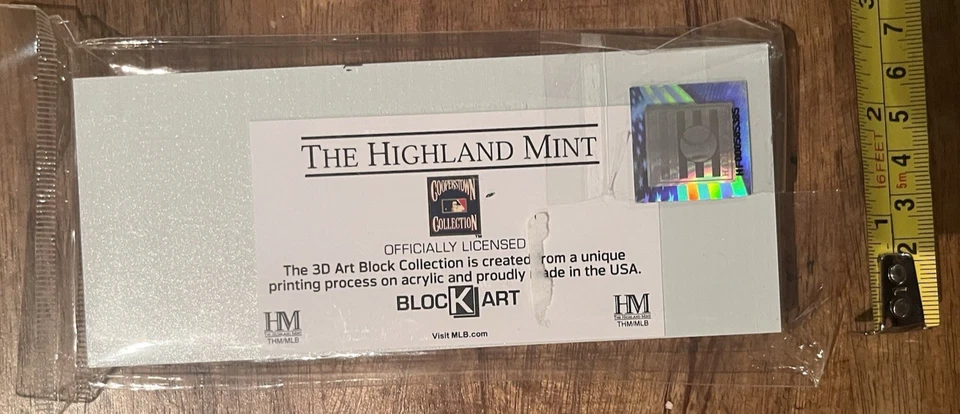 ICHIRO SUZUKI 2025 HALL OF FAME INDUCTION COMMEMORATIVE TICKET 3D BLOCK ART - Image 2 of 2