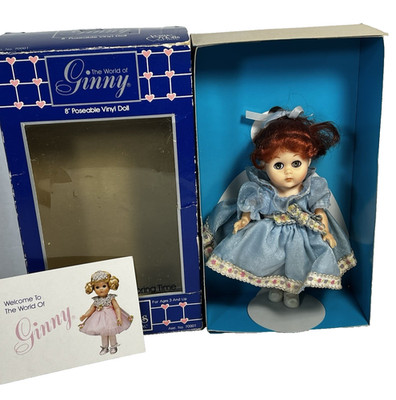 Vintage The World Of Ginny 8   Poseable Vinyl Doll ''Spring Time'' - Vogue Dolls