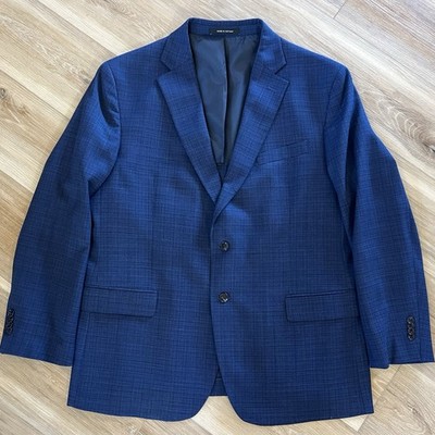 Kenneth Cole AWEARNESS Navy Blue Blazer 48R Classic Business Preppy Jacket