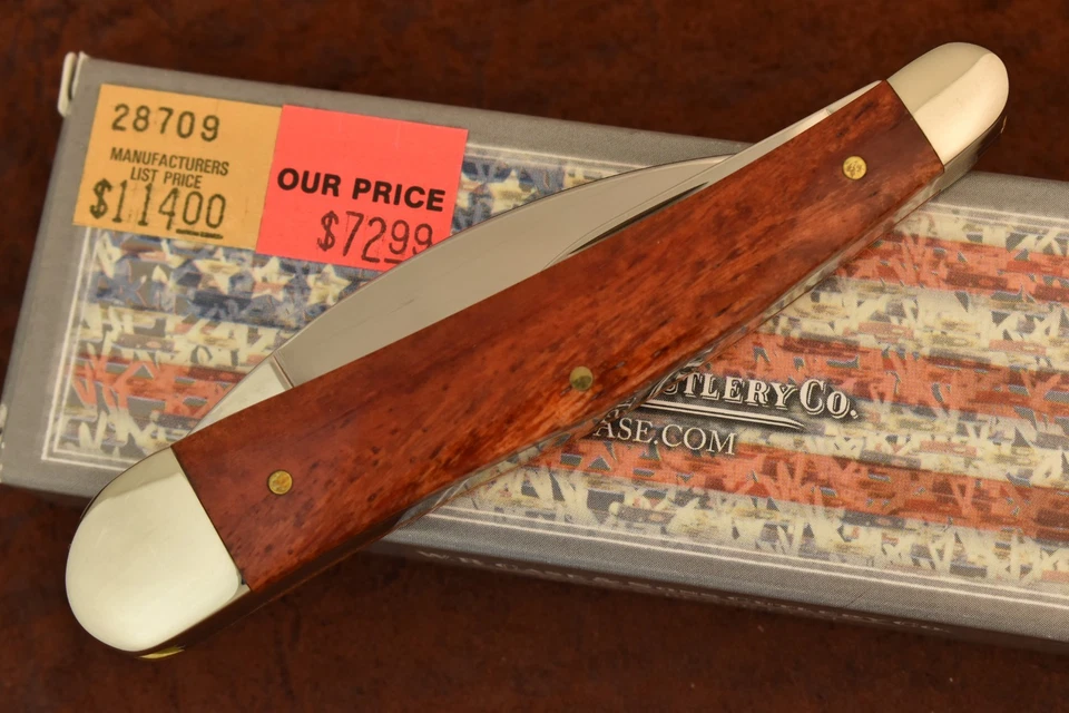 CUCHILLO CASE XX EE. UU. SEAHORSE WHITTLER HUESO CASTAÑO LISO 2014 6355 WH SS (26251) Foto 3 de 4