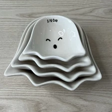 10 Strawberry Street Ghost Measuring Cups Nesting Set Of 4 Halloween Spooky