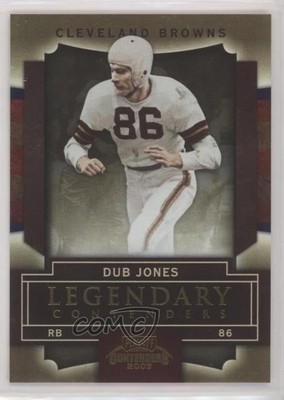 2009 Playoff Contenders Legendary Contenders Gold 82/100 Dub Jones #27 0kz8