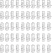 50pcs 8mm Clear Plastic Shelf Pins Self-Locking Cabinet Shelf Support Pegs