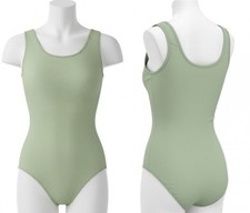 Lot of 23 Tank Style Leotards Sizes CS to AP Sage Green Dance Costume Gymnastic