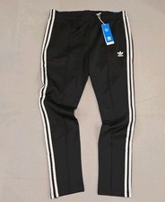 Adidas Originals Women's SST Track Pants Black White 3-Stripes Size Large NWT