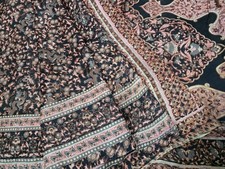 Vintage Silk Saree, 100 Pure Silk Fabric, 5 Yards Ethnic Indian Printed Sari