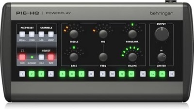 Behringer P16-HQ POWERPLAY 16-Channel Personal Monitoring Mixer From Japan