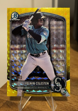 Topps 2024 Bowman Draft Chrome Felnin Celesten #BDC-76 Seattle Mariners