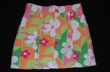 GYMBOREE Colorful Spring Fun Mod Floral Print Skirt Skort 6 Pink Flower Summer