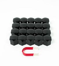 Cubiertas de tuercas para Jeep Wrangler JL (incluyendo 4XE, Willys) - negro brillante