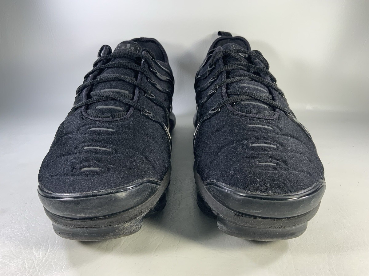 Nike Air Vapormax Plus Triple Black Anthracite Mens Size 12 Rare