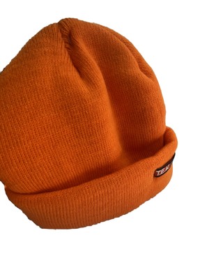 TEK Safety Orange Adult Knit Beanie Acrylic Thermal Energy Knit 