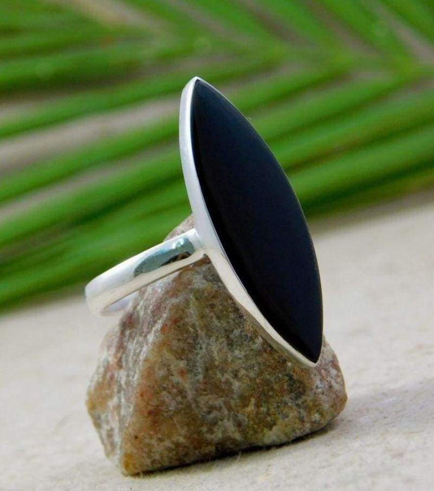 Black Onyx 925 Sterling Silver Black Friday Ring Jewelry All
