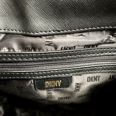 NWT DKNY Bryant Signature Backpack Bag Brown Beige Monogram Logo Flap Closure NWT DKNY Bryant Signature Backpack Bag Brown Beige Monogram  main image 3