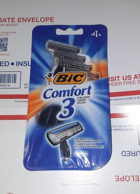 3 packs Bic Comfort 3 Disposable Razors 3 blade razors, 4ct per pack | eBay