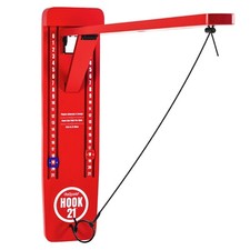 GoSports Hook21 Ring Swing Game -Ring Toss Game with Foldable Arm - Red