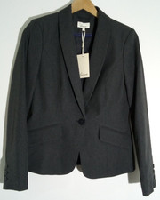 Linea Charcoal Jacket Fallen Rose Suit Jacket Size Uk 10 - New With Tags