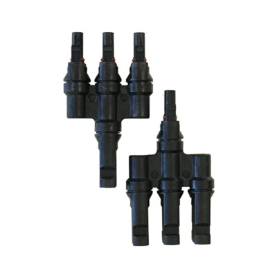 Renogy Solar Male and Female MMMF+FFFM, 3 to 1 Branch Connectors