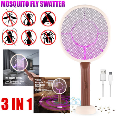 Raqueta Bug Insect Zapper Para Mata Mosquitos Electrica Recargable De Insectos 