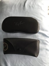 Genuine Ray-Ban Sunglass Empty Case Hard Clam Shell and Soft Shell Snap LOT OF 2