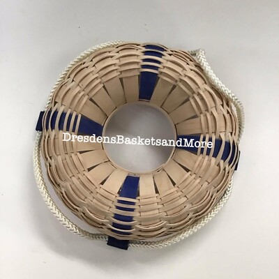 Longaberger Get On Board Cruise Incentive Award Life Preserver Basket
