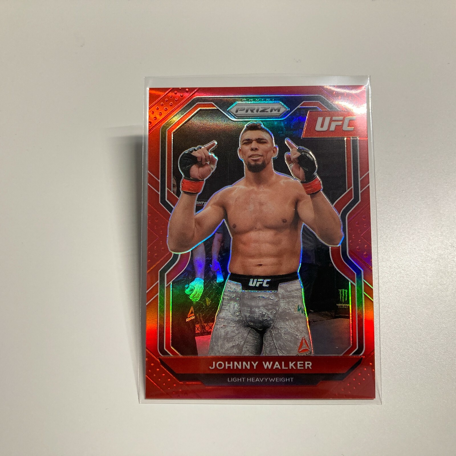 Johnny Walker 2021 Panini Prizm UFC Red Refractor Card 253/275 #15