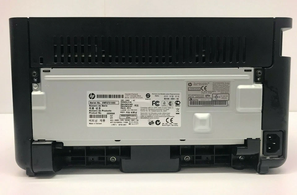 HP Laserjet Pro P1102W A4 Mono Laser Printer CE658A - Image 3 of 4