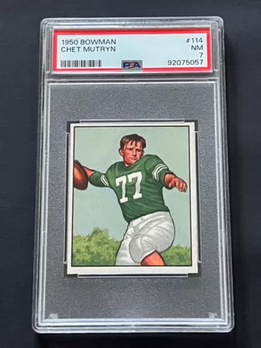 1950 Bowman #114 Chet Mutryn PSA 7