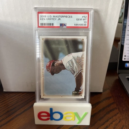 2008 Upper Deck Masterpieces #52 Ken Griffey JR. PSA 10 Low Pop Cincinnati Reds