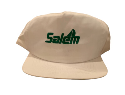 cigarette boat hat VINTAGE Salem Trucker Sail Logo Tobacco Cigarettes Snap Back White Cap an elastic band for holding a lighter or matchbook YvoneDBrownn Do Not Give Me