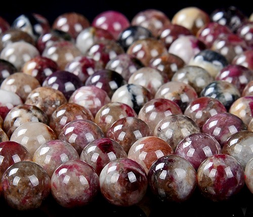 Madagascar Eudialyte Red Violet Grd A Round 4MM 5MM 6MM 7MM 8MM 9MM Beads (D118) - Picture 3 of 3