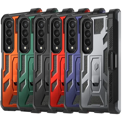 For Galaxy Z Fold 4 / Z fold 5 / 6 Case | Poetic with S Pen Holder Cover Rugged