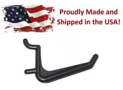 #ad Plastic JUMBO Black L HOOK Peg Board Kit Tool Storage Craft Hooks Pick A Pack $8.99