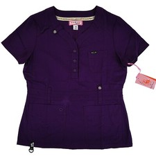 Koi Scrub Top Purple Eggplant Kendall 321-105