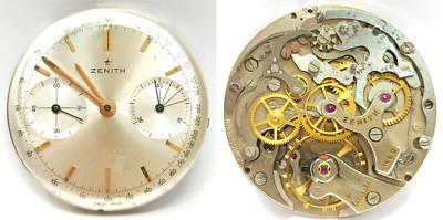 Crono Zenith Cal 146D Vintage Uhr Baujahr 1950 nur Uhrwerk Zifferblatt seltene Uhr swis