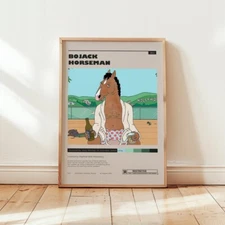 BoJack Horseman Poster, Will Arnet Wall Art, Minimalist Wall Decor - Wall Decor