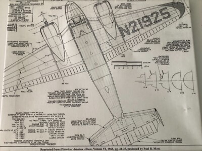 1969 Beechcraft Model 18 Drawn By Art Mills Inked by Paul Matt