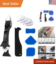 Versatile 3-in-1 Caulk Remover and Finishing Tool with 5 Silicone Pads Included