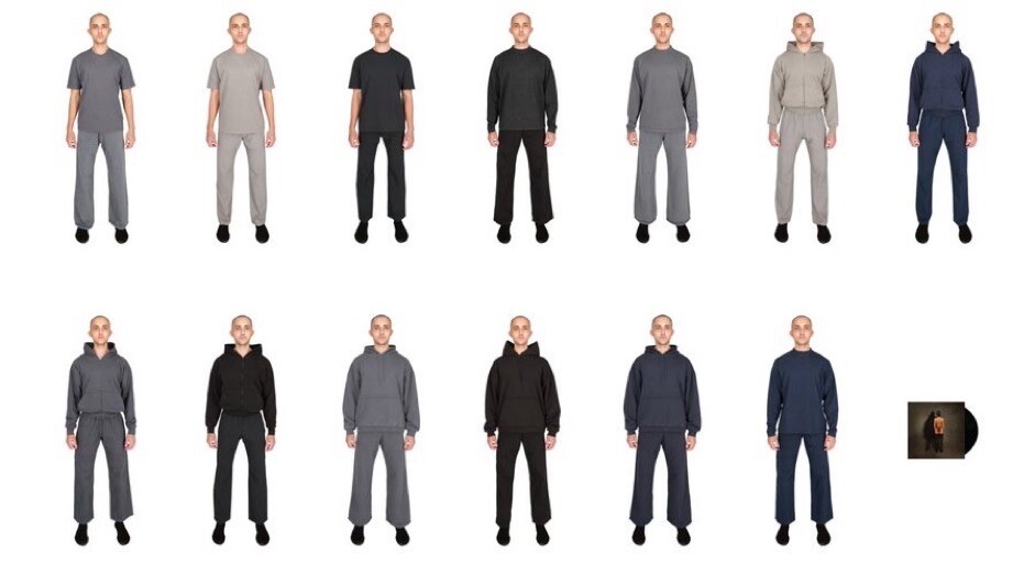 Unreleased!! Yeezy×Gap PRE-Order silhouette zipup hoodie L Unreleased!! Yeezy×Gap PRE-Order silhouette zipup hoodie L