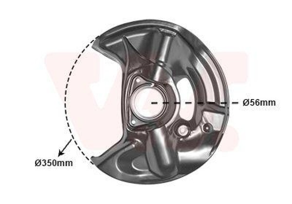 VAN Wezel Spritzblech Bremsscheibe Ankerblech Abdeckung Vorne Links 3029371-image